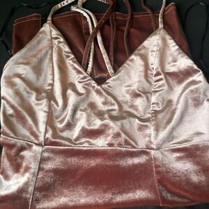 Forever 21 medium short, pink velvet dress